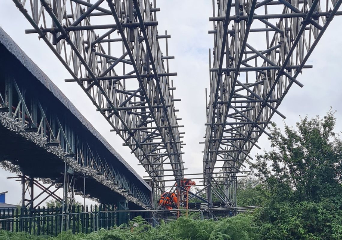 Cable Bridge Diversion Scaffolding Birmingham